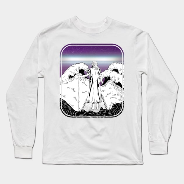 Moses Long Sleeve T-Shirt by mailboxdisco